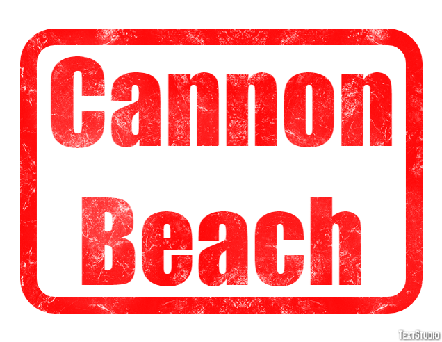 Cannon Beach Efekt tekstowy