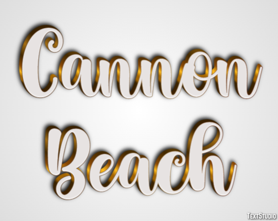 Cannon Beach Efekt tekstowy