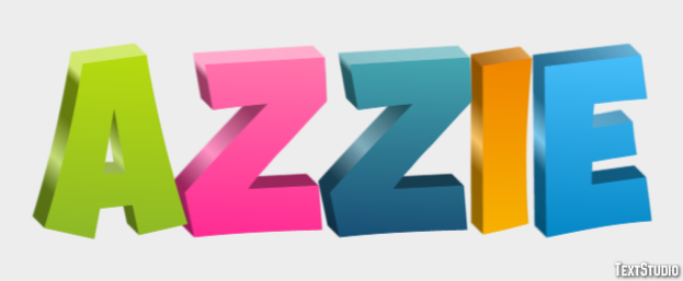 Azzie Efekt tekstowy