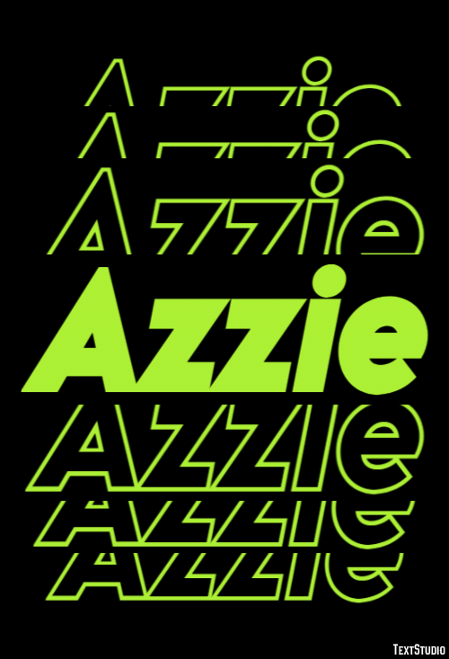 Azzie Texteffekt
