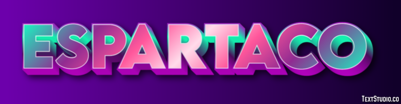 Espartaco Tekst Effect