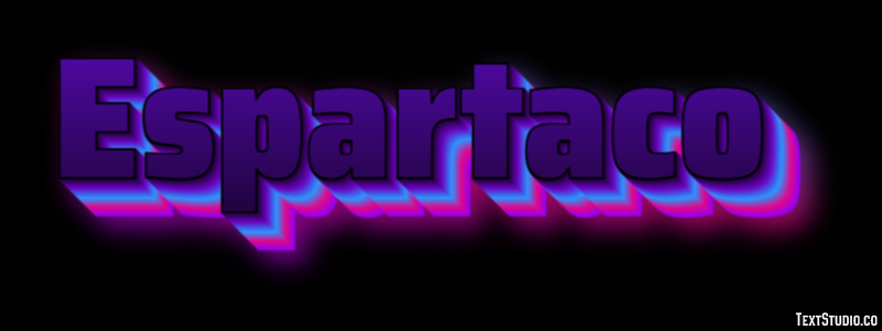 Espartaco Efecto de texto