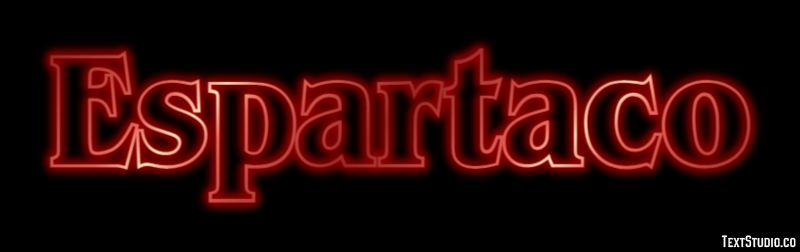 Espartaco Tekst Effect