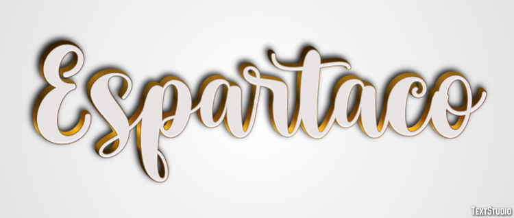 Espartaco Efecto de Texto