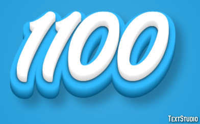 1100 Efecto de Texto