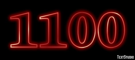 1100 Efecto de Texto