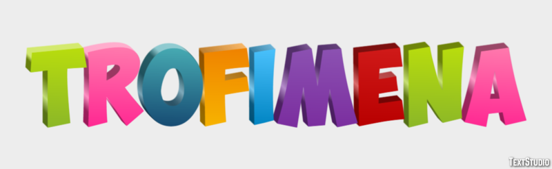 Trofimena Effetto testo