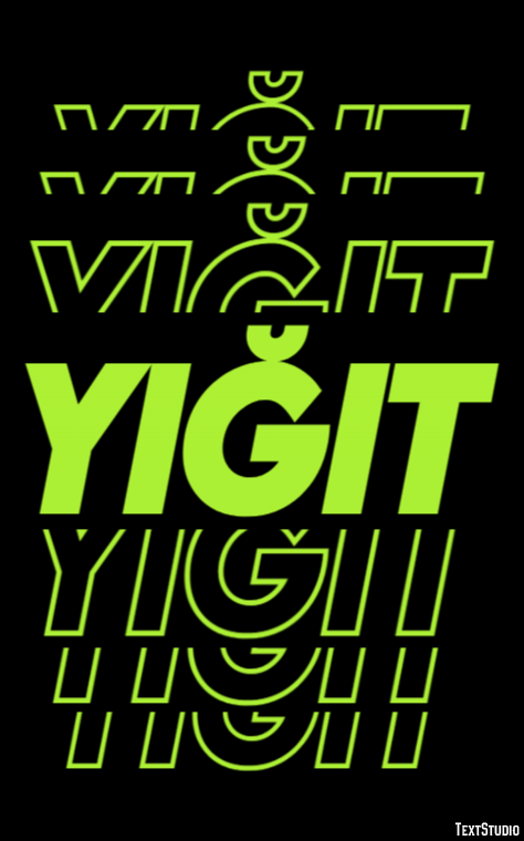 Yiğit Эффект текста