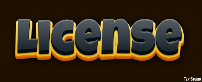License Text Effect