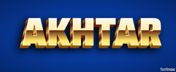 Akhtar Text Effect