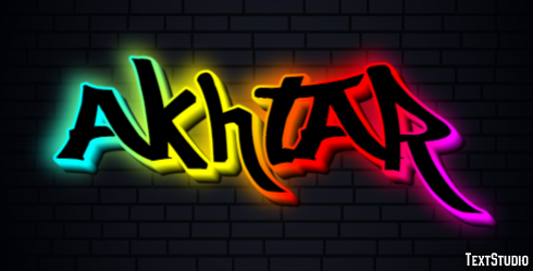 Akhtar Text Effect