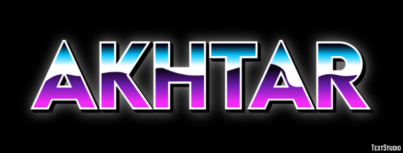Akhtar Text Effect