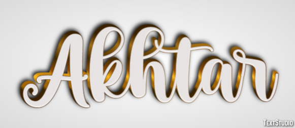 Akhtar Text Effect