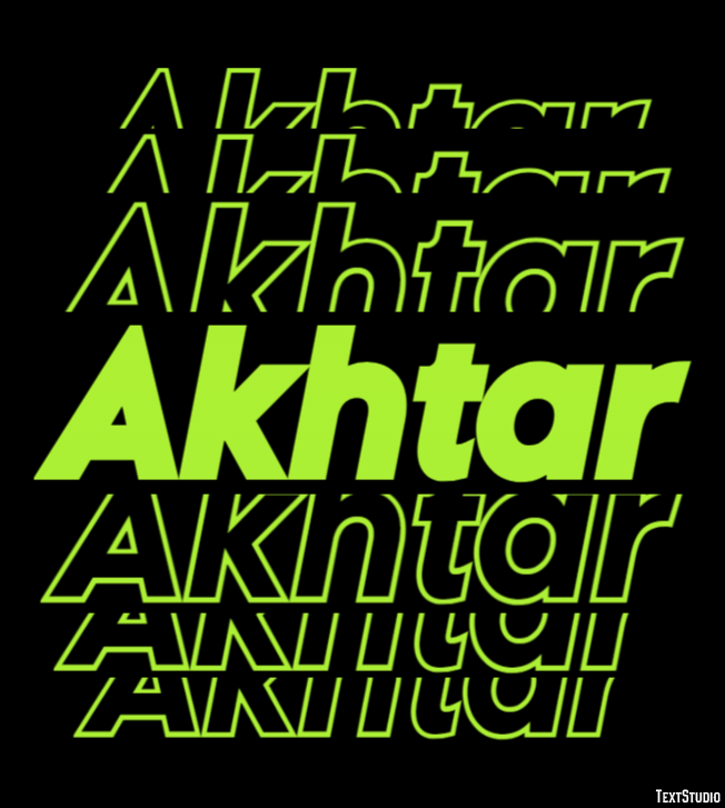 Akhtar Text Effect