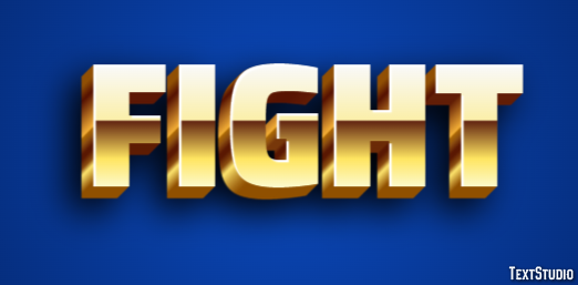 Fight Efeito de texto
