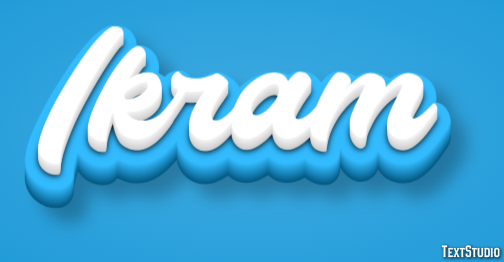 Ikram Text effect