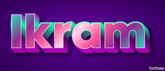 Ikram Text effect