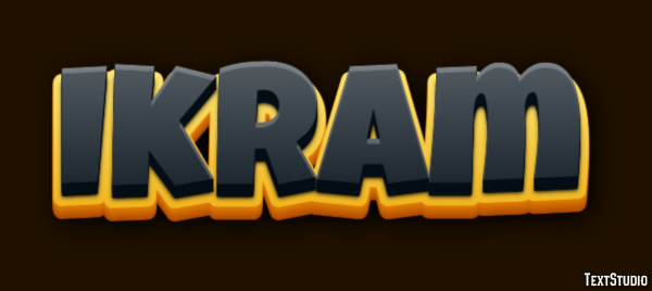 Ikram Text effect