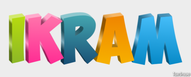 Ikram Text effect