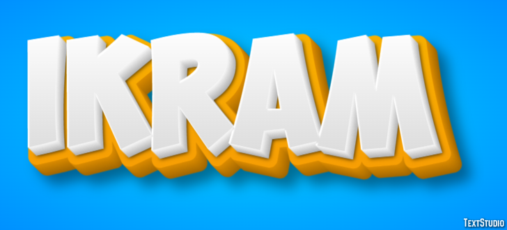 Ikram Text effect
