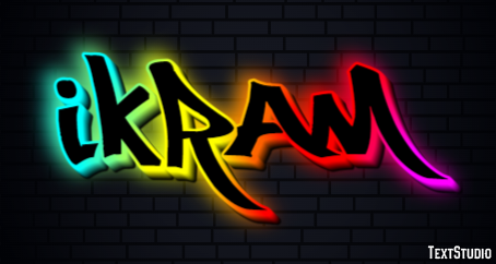 Ikram Text effect