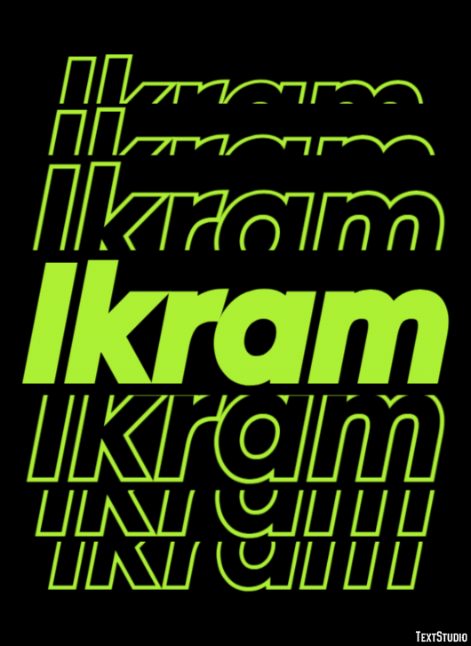 Ikram Text Effect