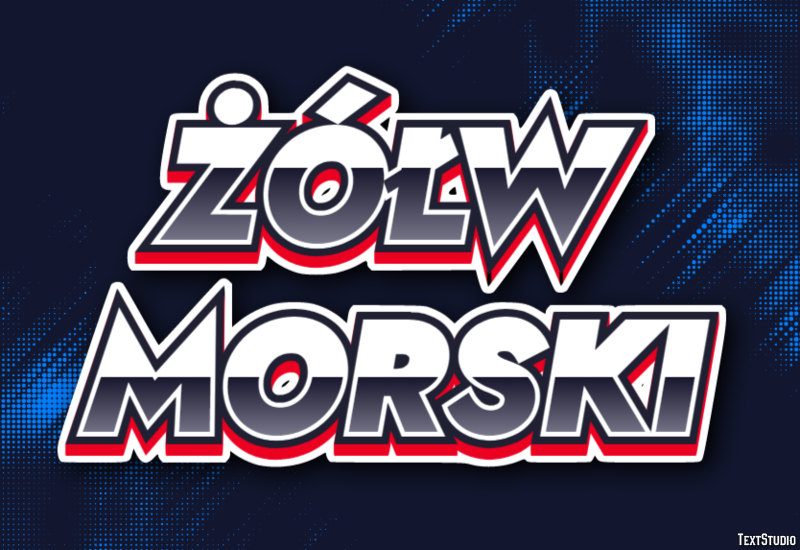 żółw morski Efekt tekstowy