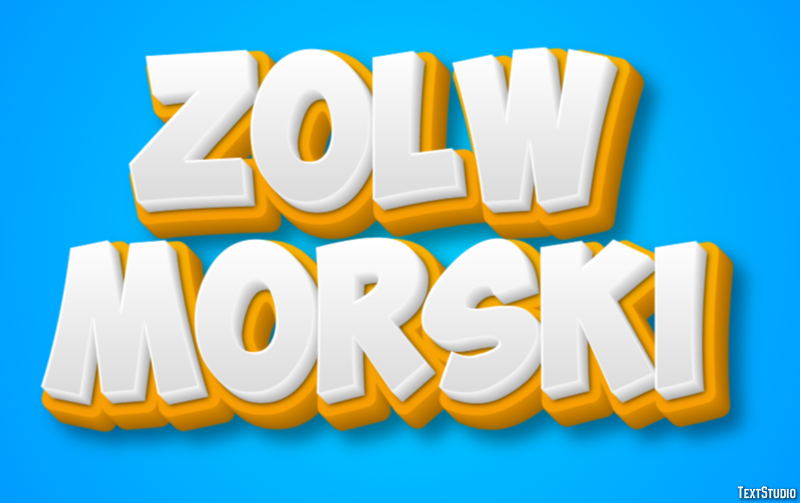 żółw morski Efekt tekstowy