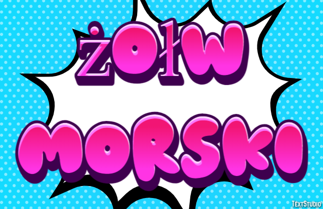 żółw morski Efekt tekstowy