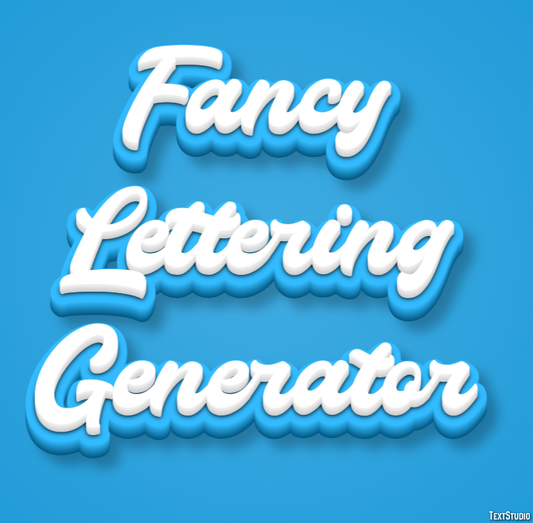 Fancy Lettering Generator Effetto testo