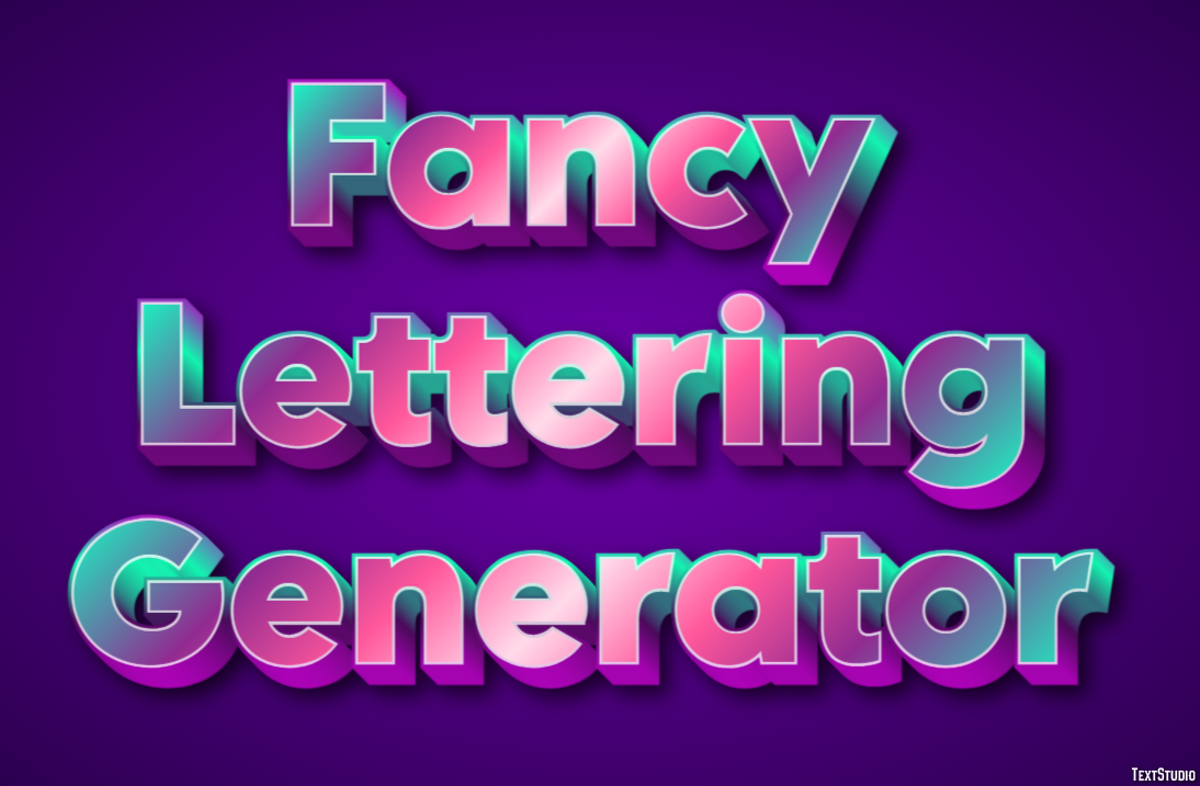 Fancy Lettering Generator Effetto testo