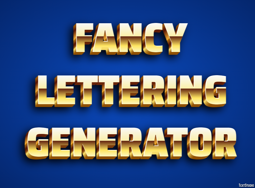 Fancy Lettering Generator Effet de Texte