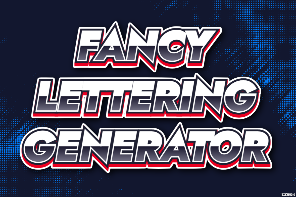 Fancy Lettering Generator Effetto testo