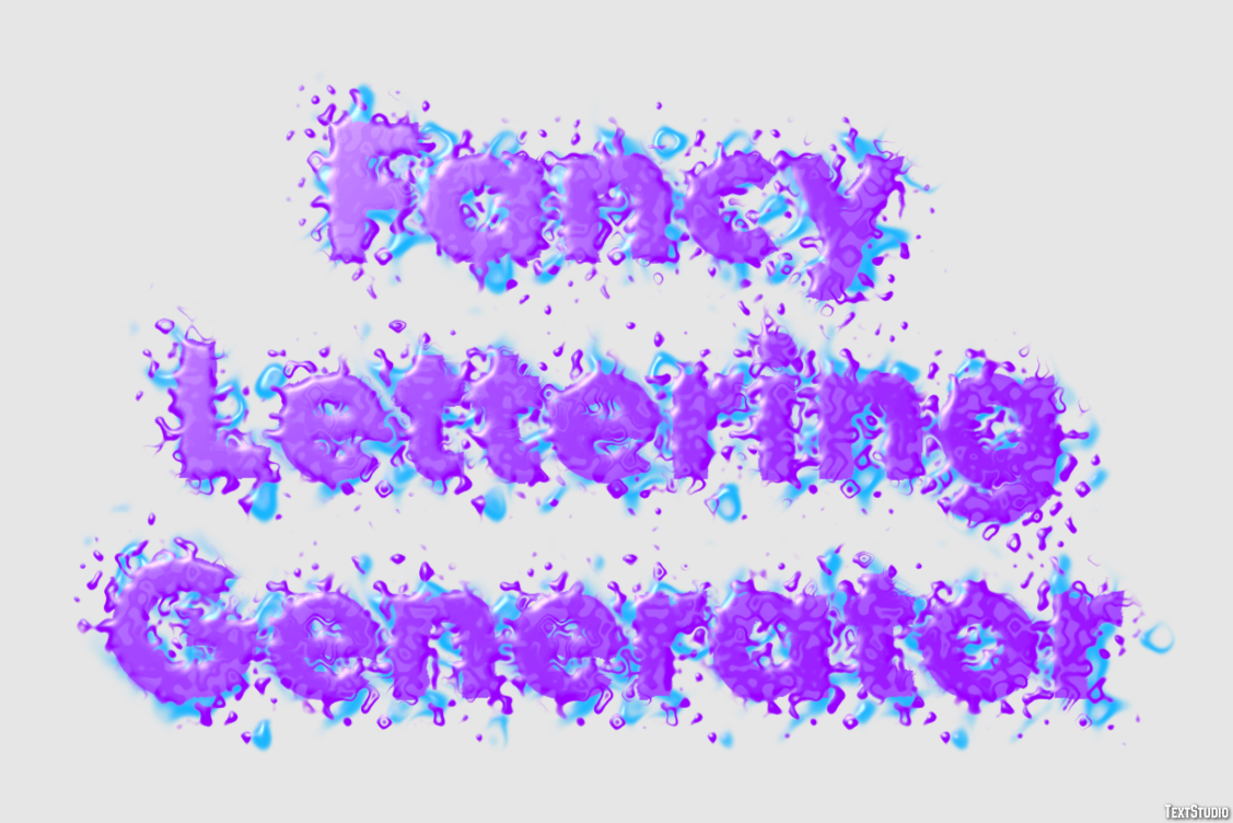 Fancy Lettering Generator Effetto testo