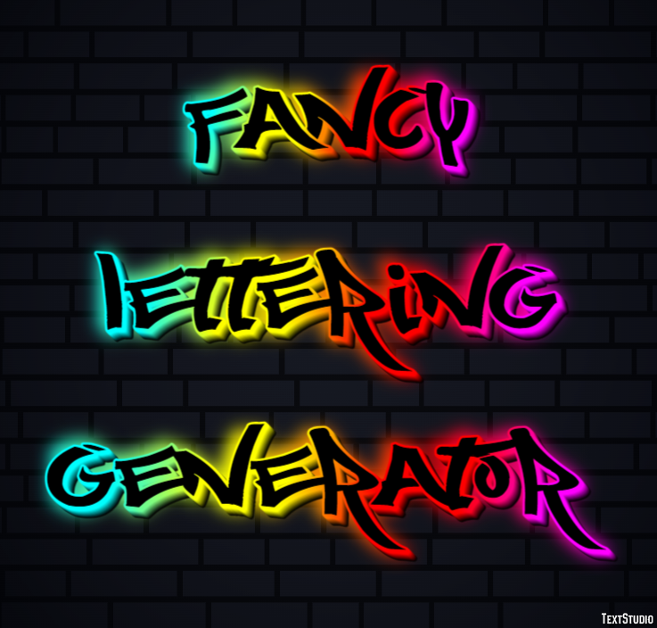 Fancy Lettering Generator Effetto testo