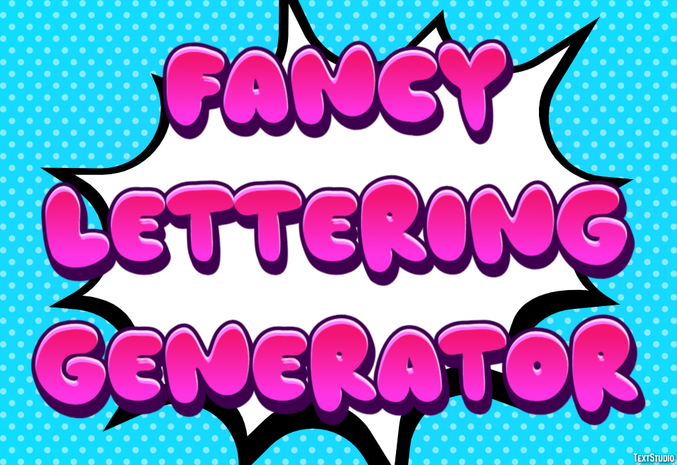 Fancy Lettering Generator Effetto testo