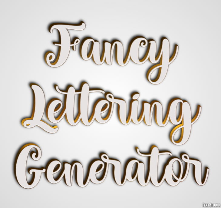 Fancy Lettering Generator Effetto testo
