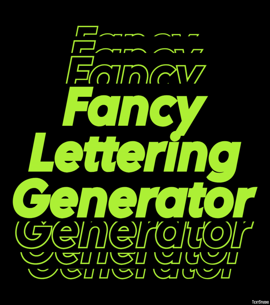 Fancy Lettering Generator Effetto testo