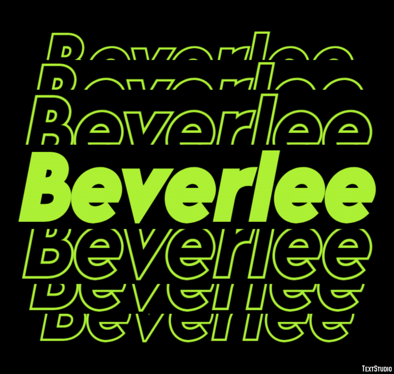 Beverlee Text Effect