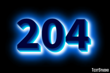 204 Text Effect