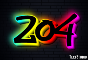 204 Text Effect
