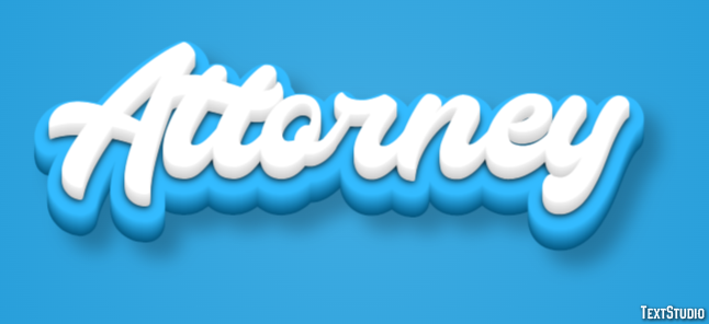 Attorney Text effect