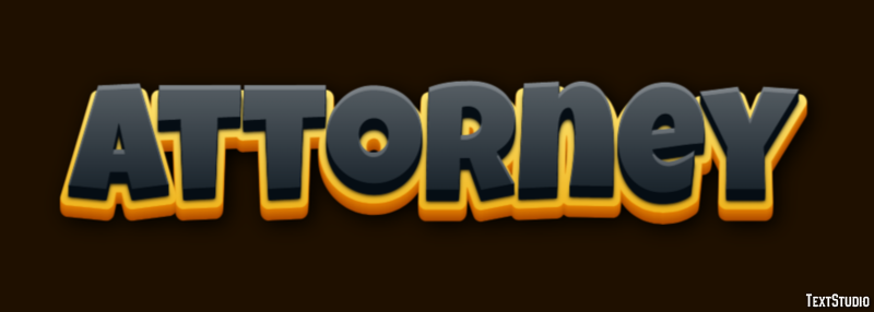 Attorney Text effect
