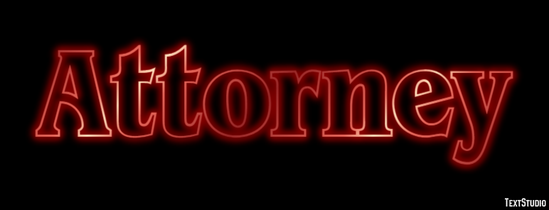 Attorney Text effect