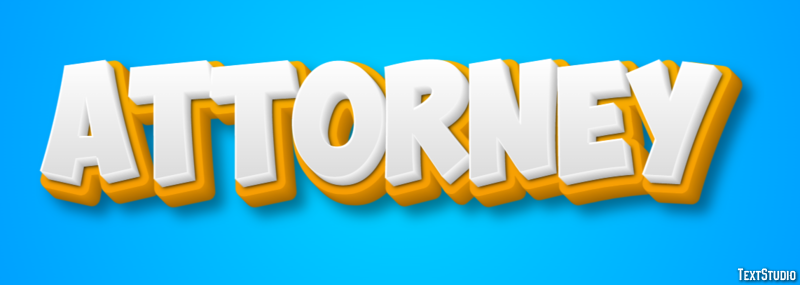 Attorney Text effect