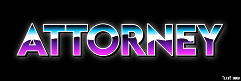 Attorney Text effect