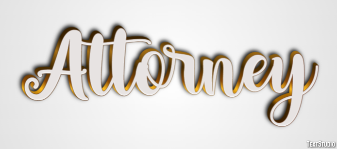 Attorney Text Effect