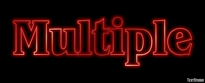 Multiple Efeito de texto
