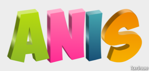Anis Text Effect