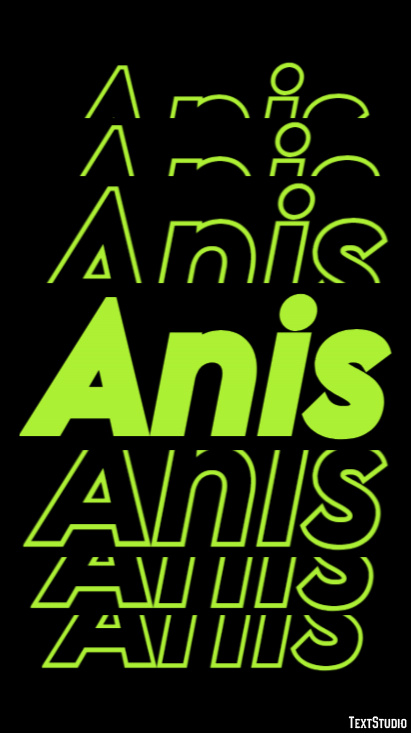 Anis Effetto testo
